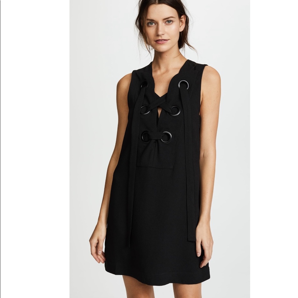 English Factory Black Shift Dress